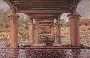 Alfred Sisley Under the Bridge at Hampton Court oil